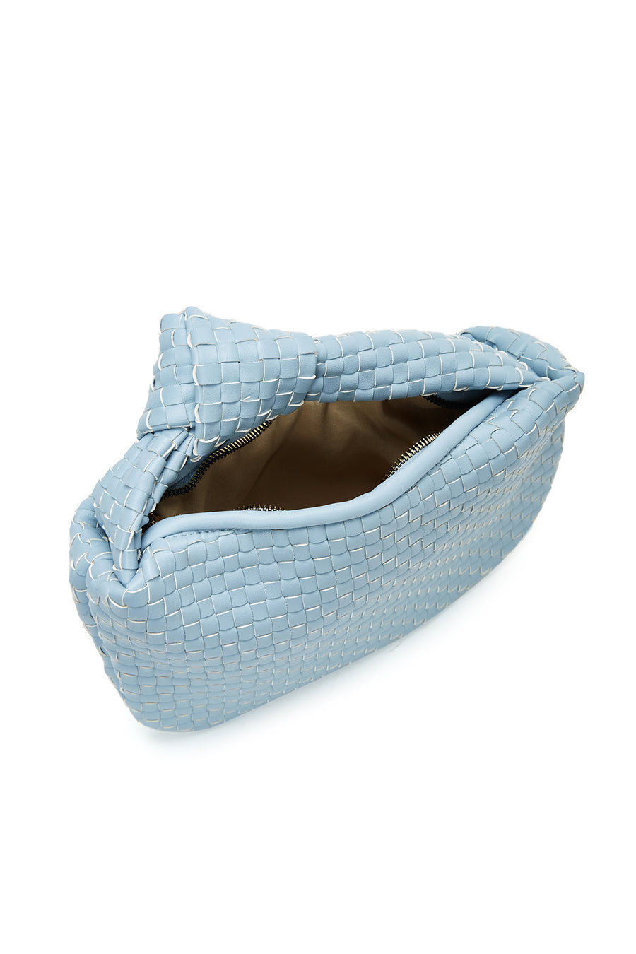 Women's Blue Braided Handbag