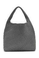 Women's Gray Braided Shoulder Bag | Derimod