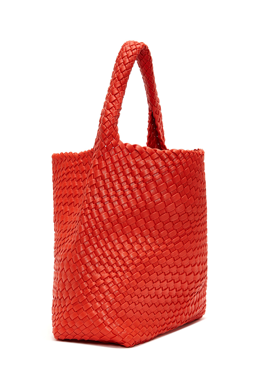 Women's Orange Braided Shoulder Bag