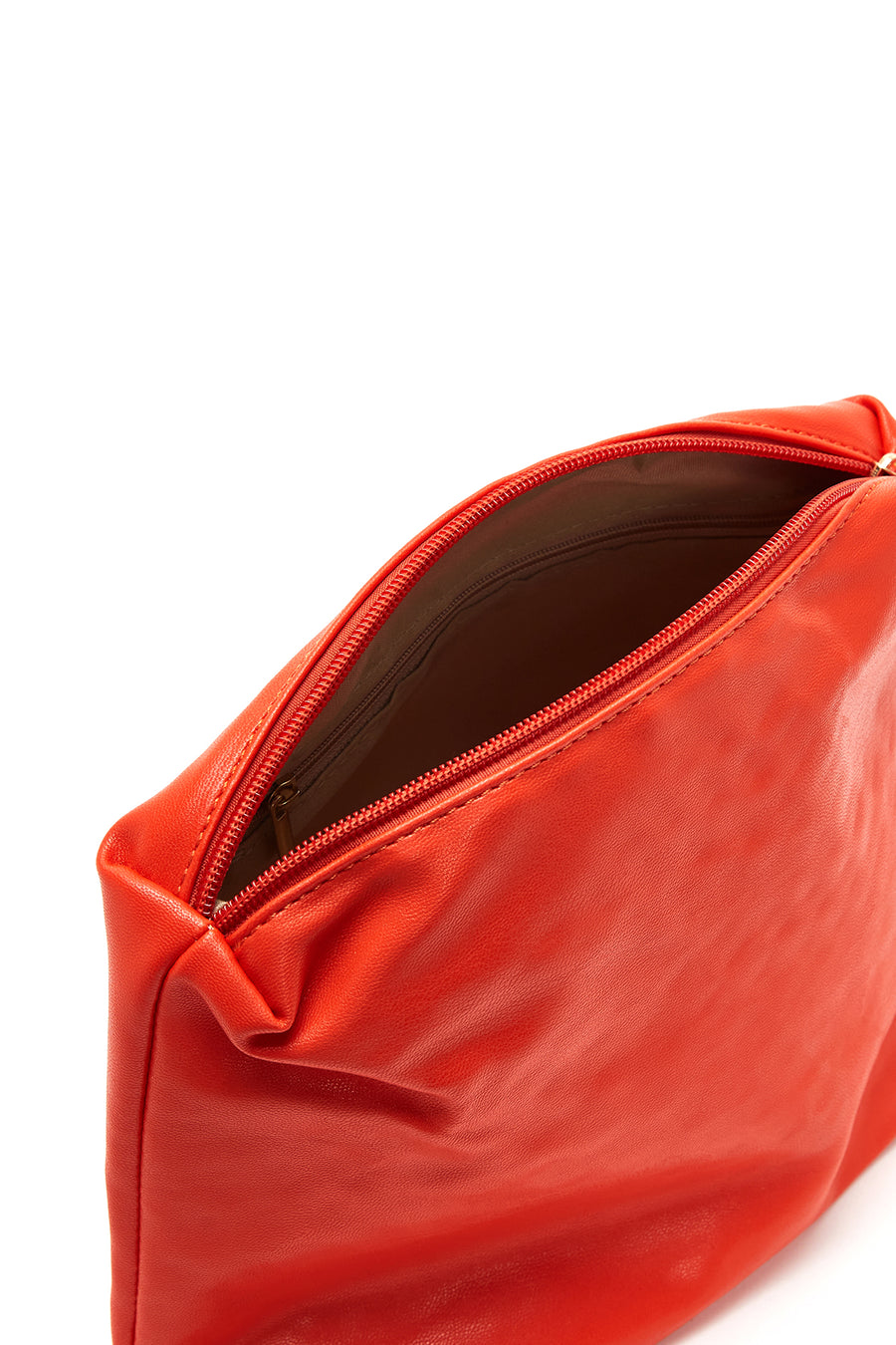 Women's Orange Braided Shoulder Bag