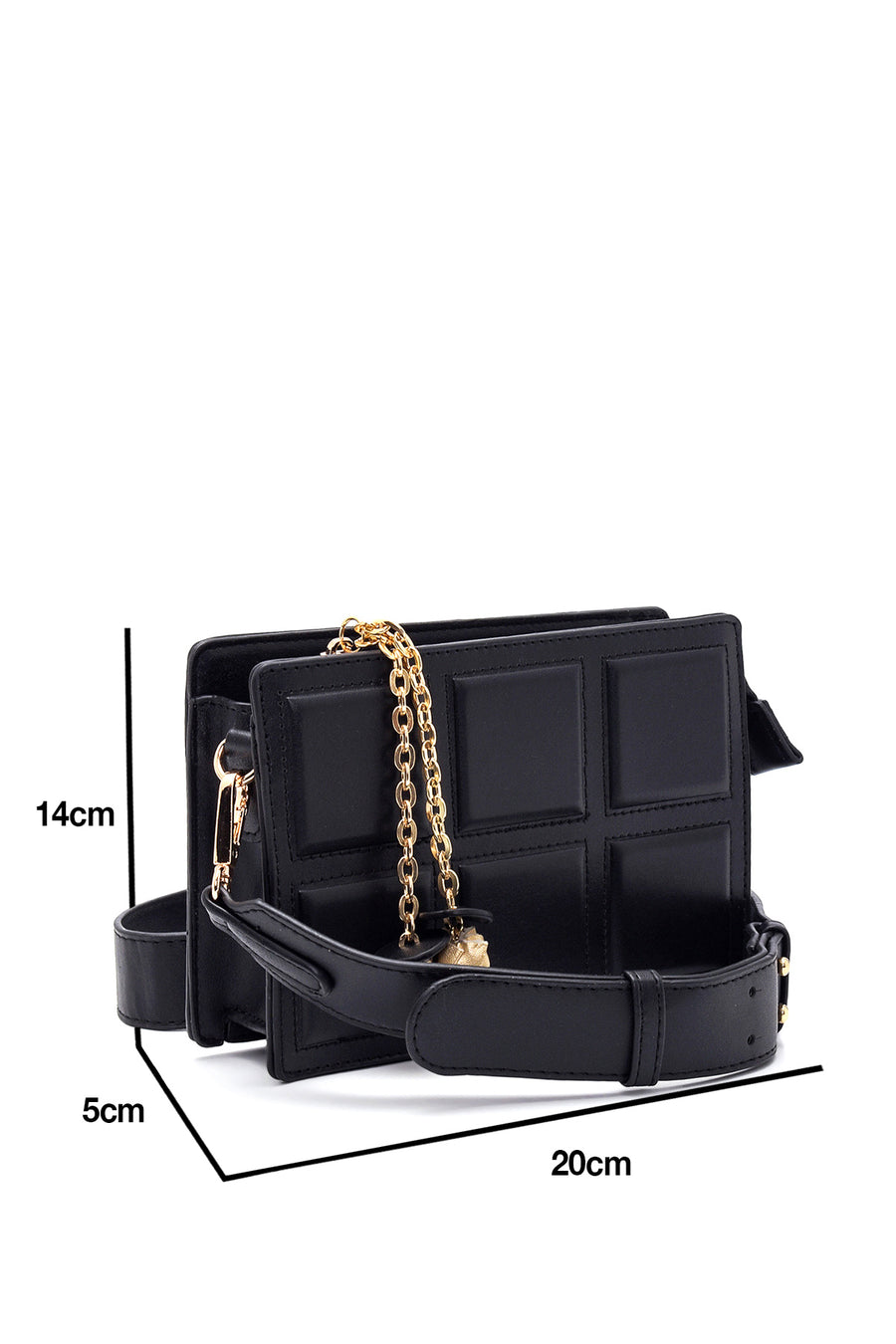 Women's Square Patterned Crossbody Bag