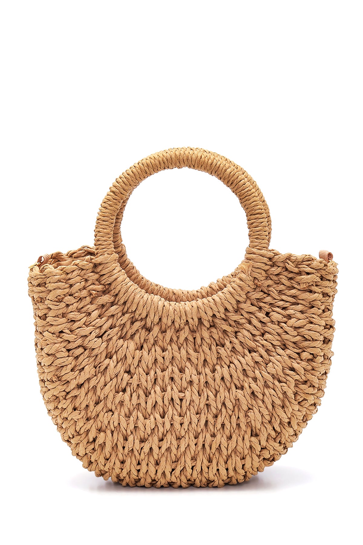 Women's Natural Straw Handbag 22SBD2726M7 | Derimod