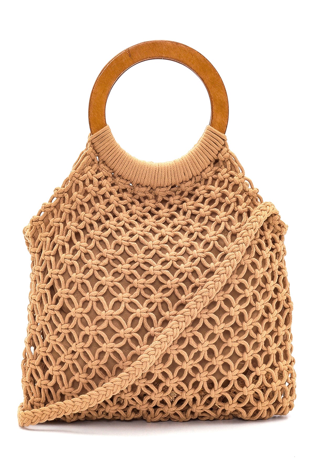 Women's Beige Knitted Handbag 22SBD272729 | Derimod