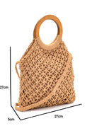 Women's Beige Knitted Handbag | Derimod