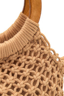 Women's Beige Knitted Handbag | Derimod