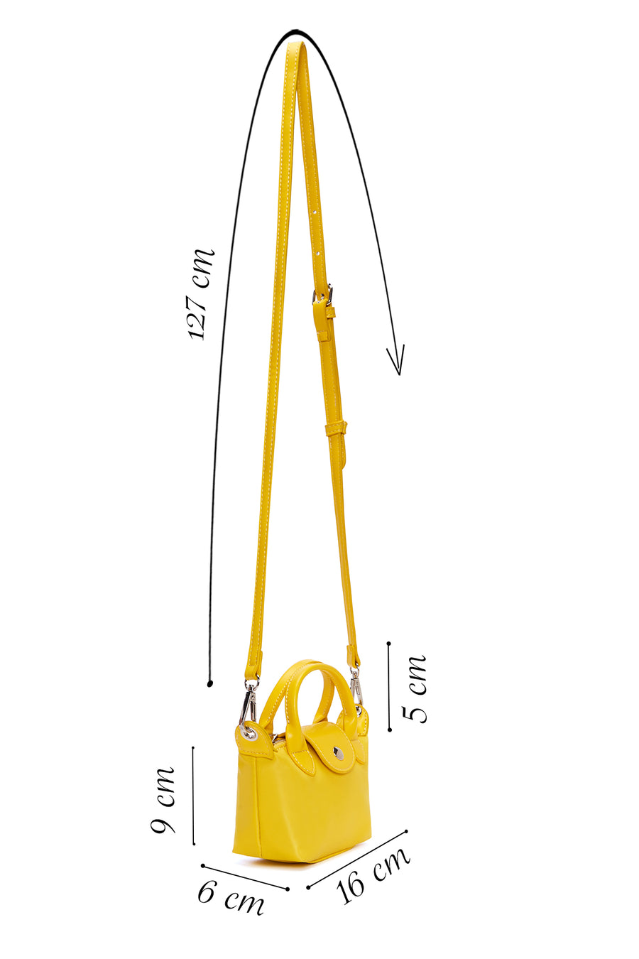 Women's Yellow Crossbody Bag