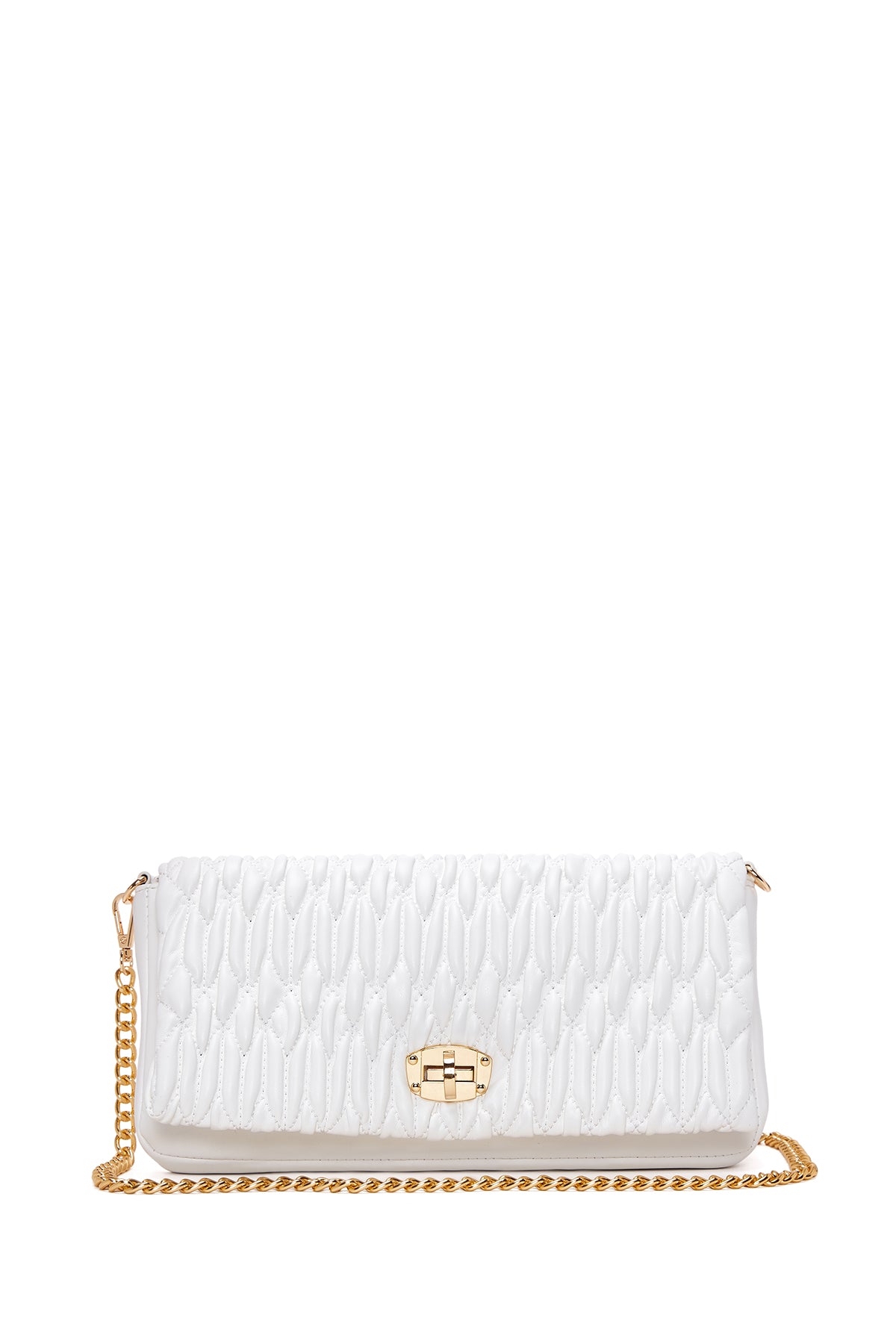 Women's White Quilted Crossbody Bag 22SBD2767KP | Derimod