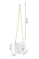 Women's White Quilted Crossbody Bag | Derimod