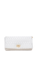 Women's White Quilted Crossbody Bag | Derimod