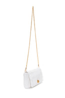 Women's White Quilted Crossbody Bag | Derimod
