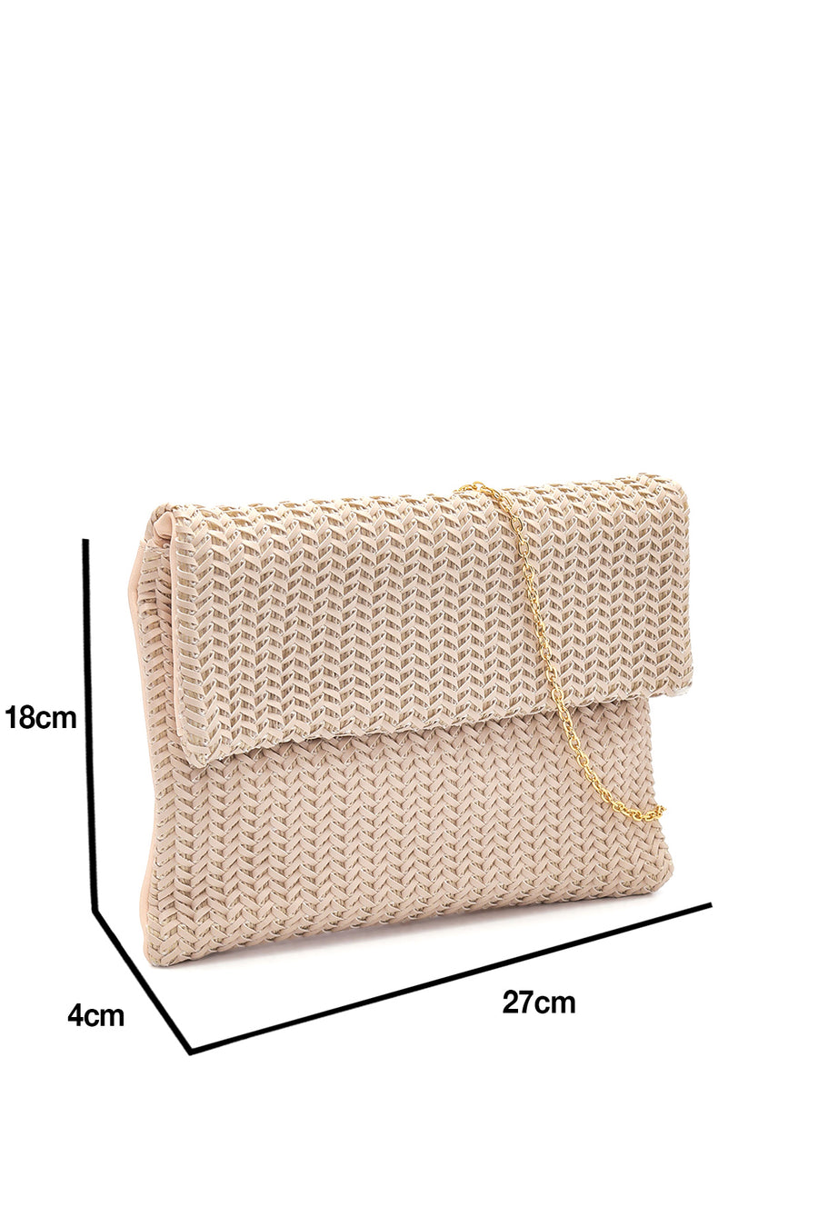Women's Beige Patterned Portfolio