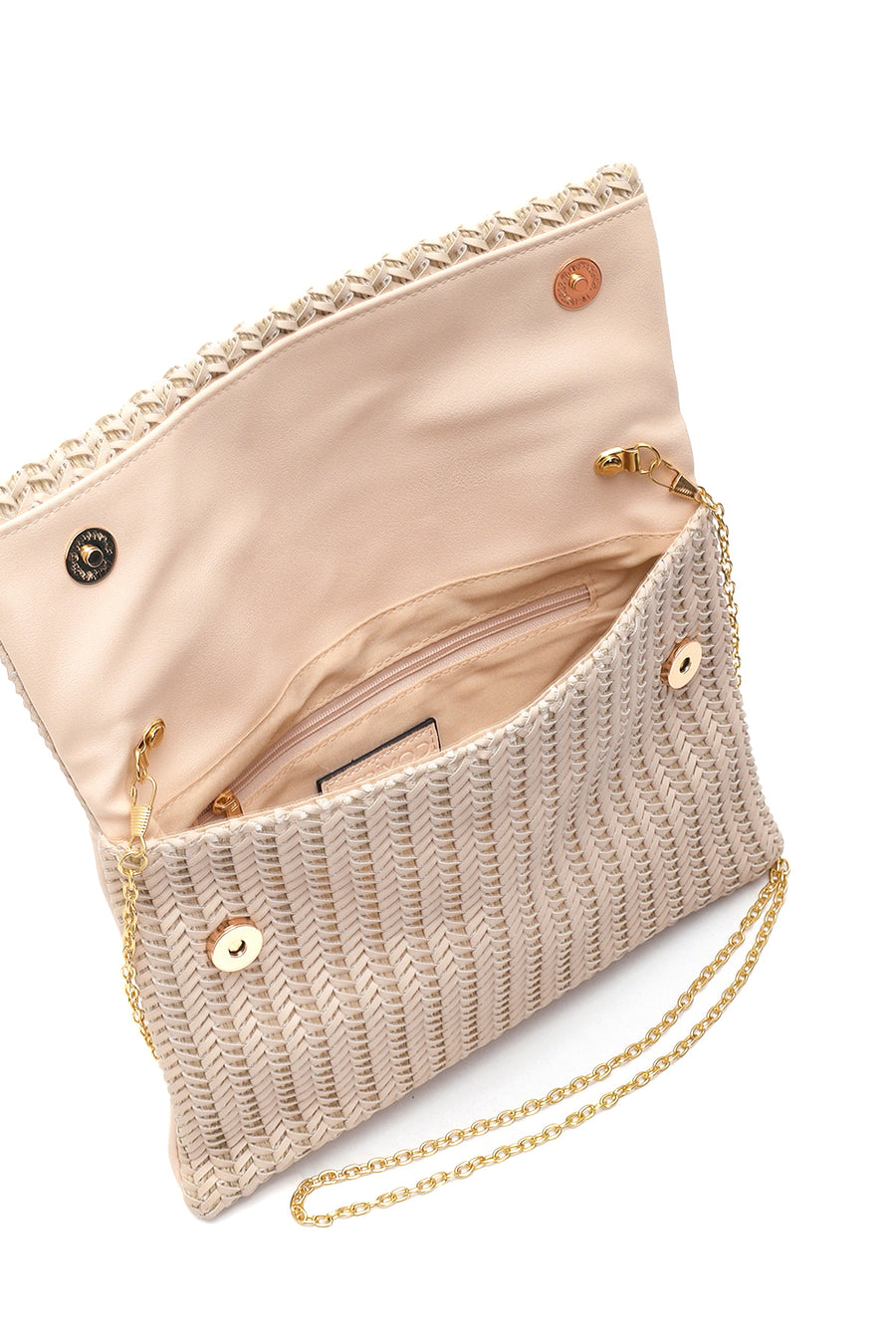 Women's Beige Patterned Portfolio