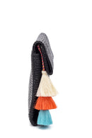 Women's Black Straw Portfolio Bag | Derimod