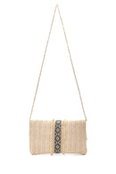 Women's Beige Straw Portfolio Bag | Derimod