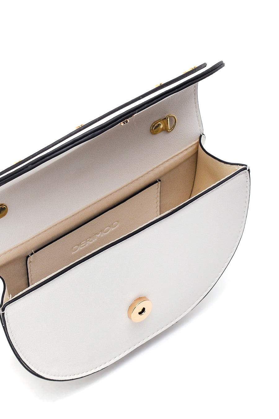 Kadın Oval Metal Detaylı El Çantası