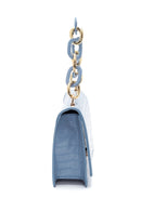Women's Blue Crocodile Handbag | Derimod