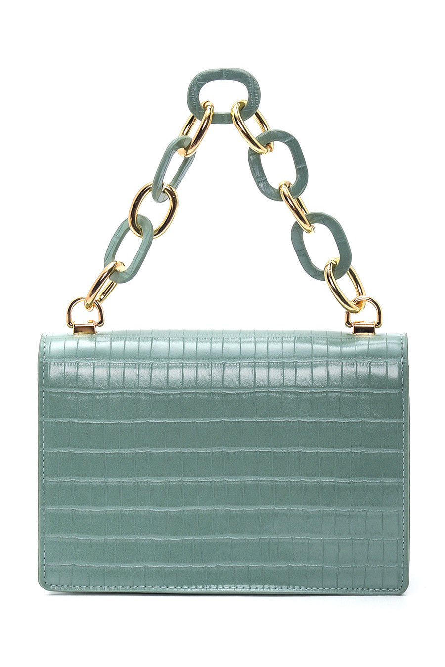 Women's Green Crocodile Handbag