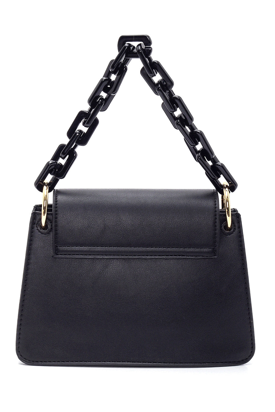 Women's Black Chain Clutch Bag