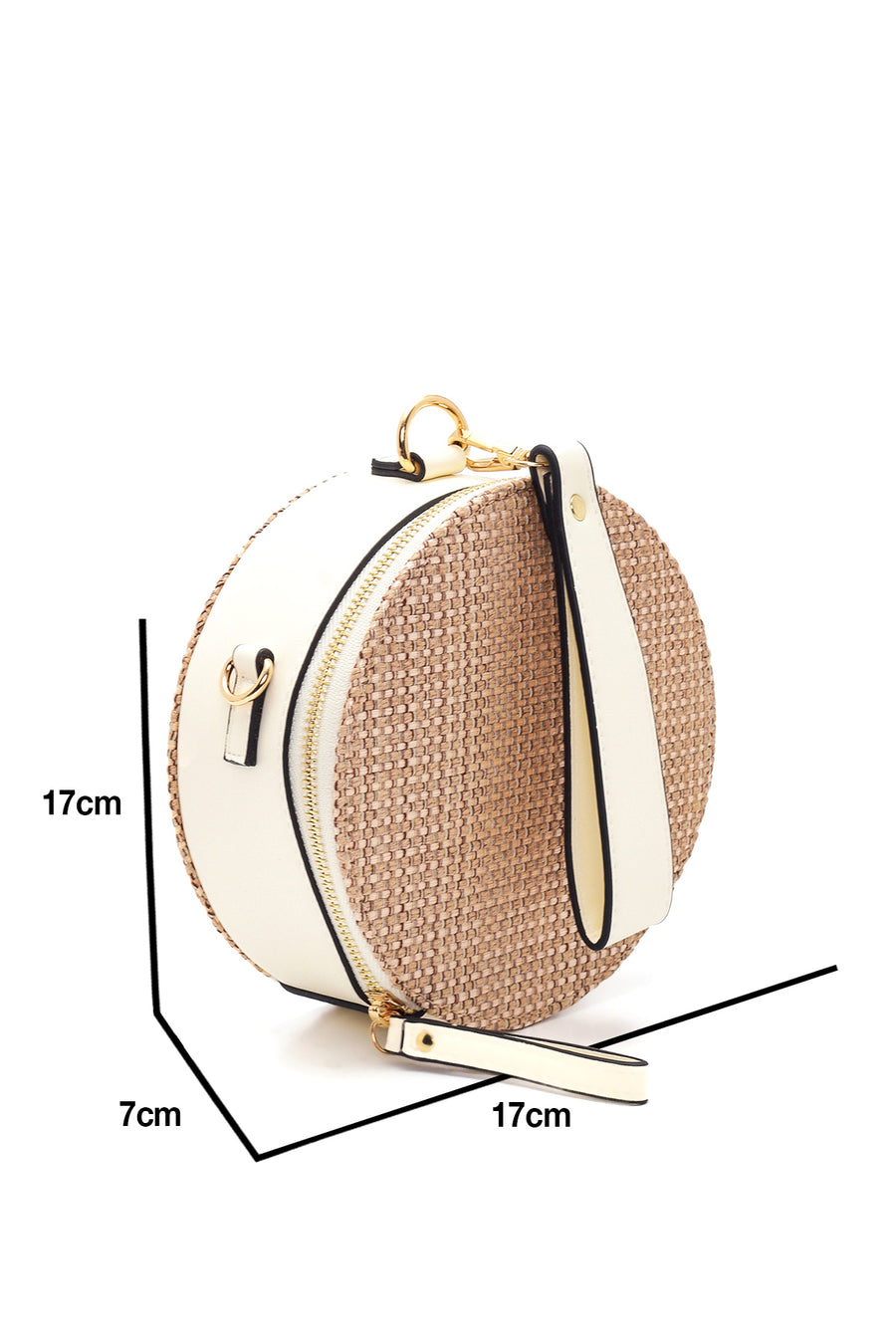 Women's Braided Round Handbag