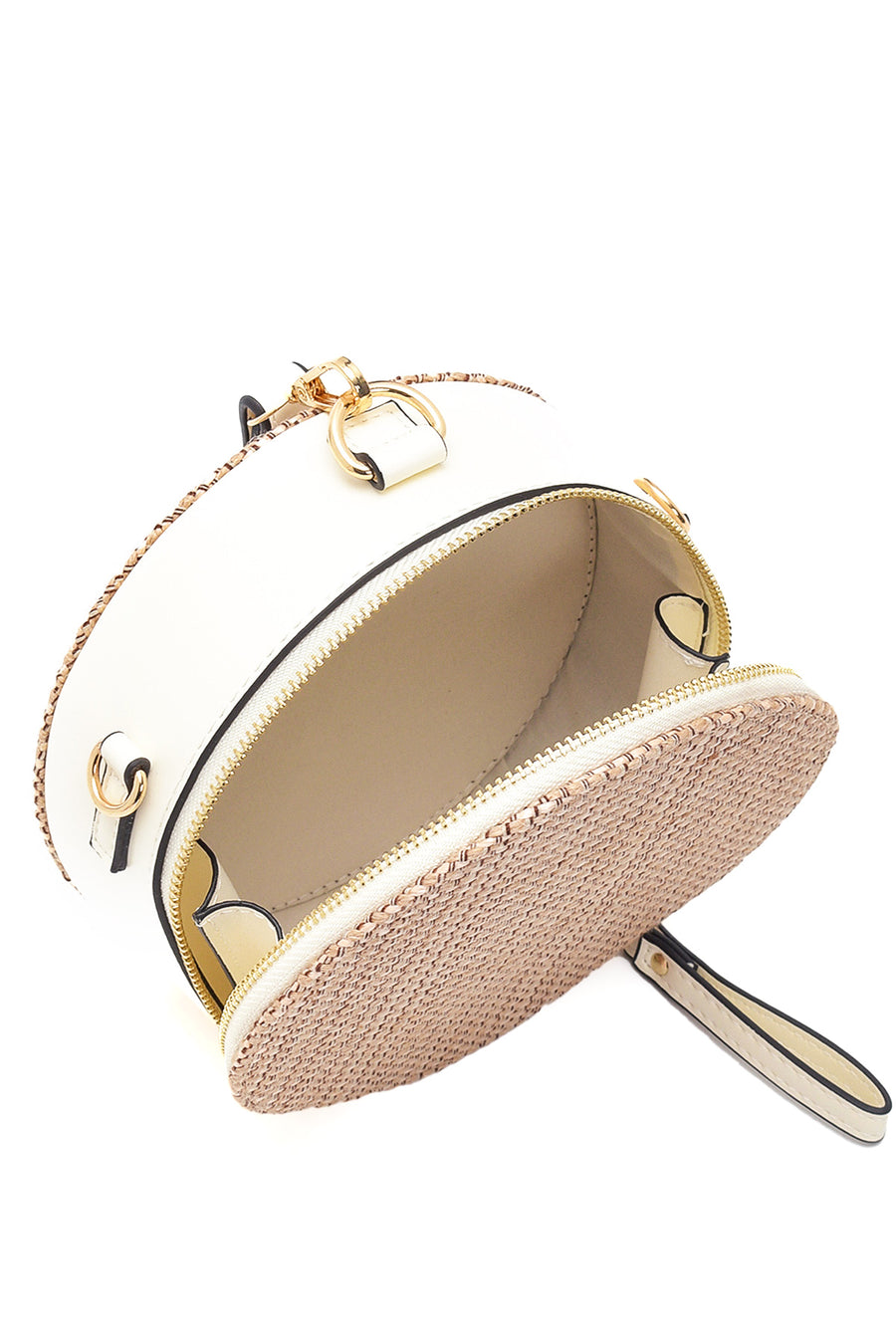 Women's Braided Round Handbag