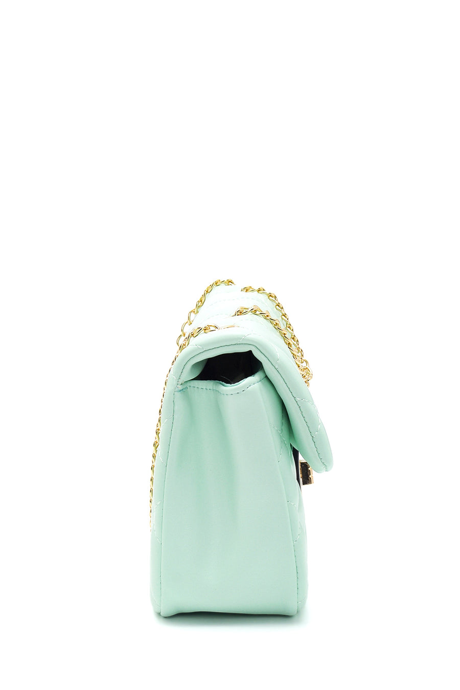 Women's Green Quilted Crossbody Bag