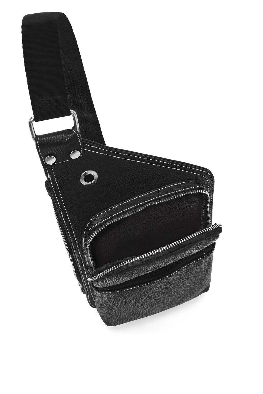 Men's Black Crossbody Bag