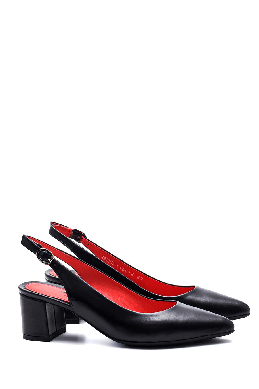 Women's Leather Gritti For Derimod Heeled Shoes