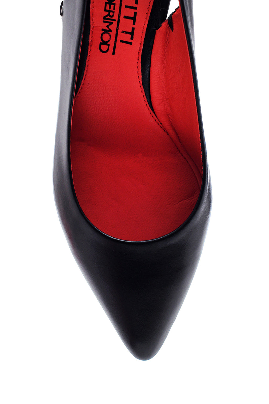 Women's Leather Gritti For Derimod Heeled Shoes