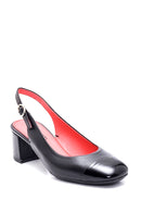 Women's Leather Gritti Of Derimod Heeled Shoes | Derimod