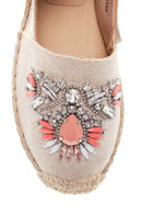 Kadın Bej Taşlı Espadril | Derimod
