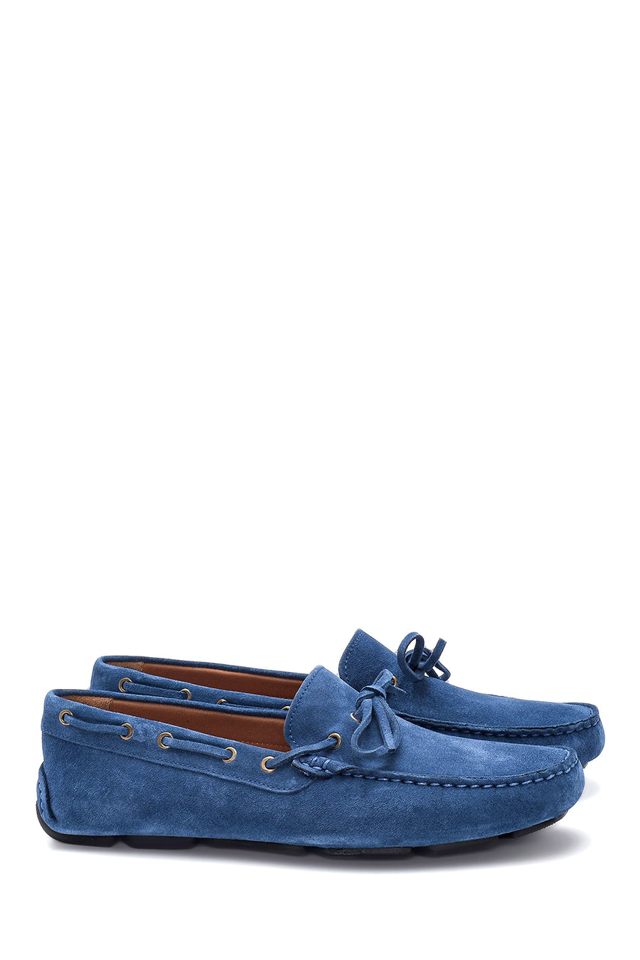Men's Blue Suede Leather Casual Loafer