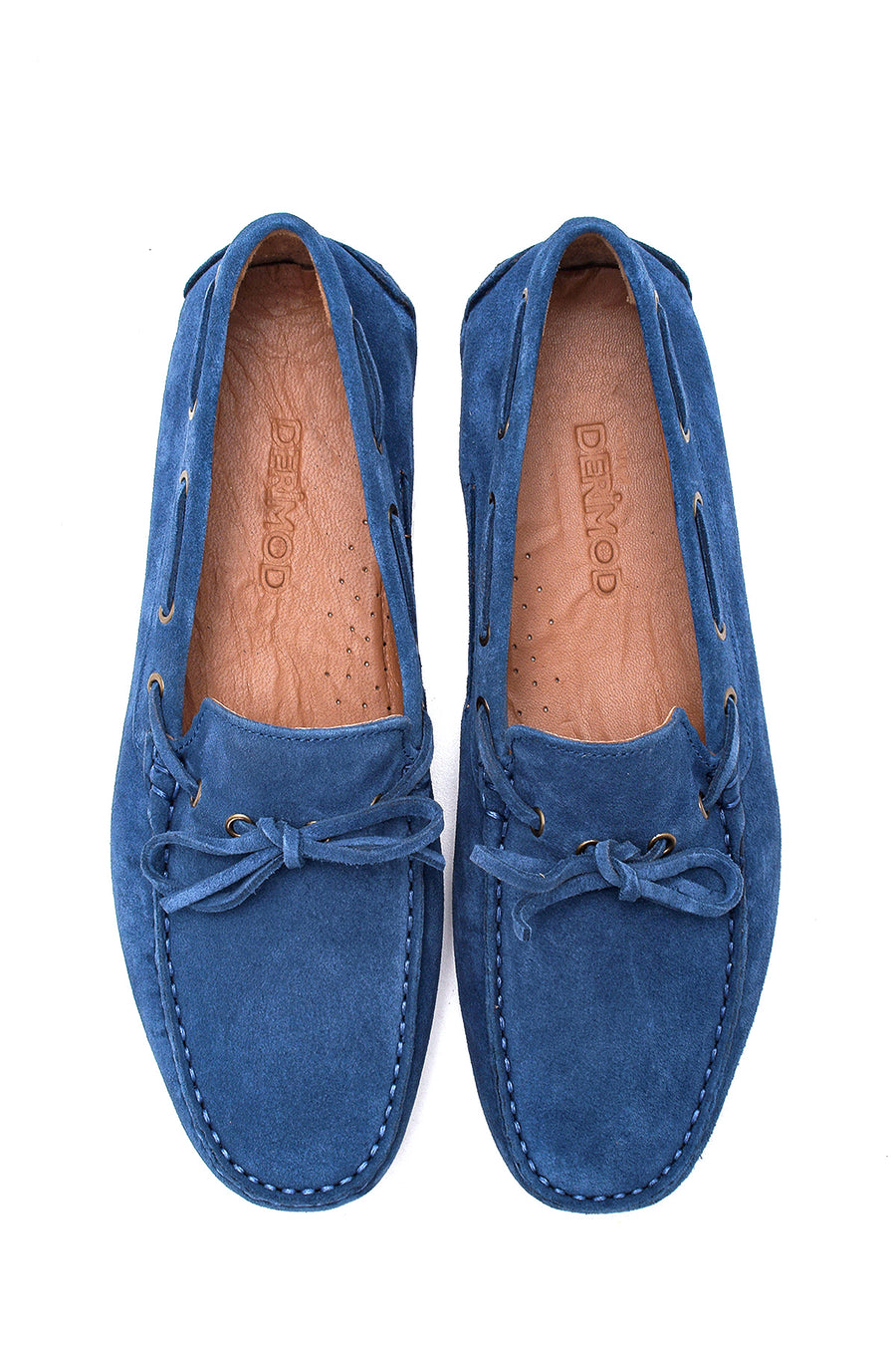 Men's Blue Suede Leather Casual Loafer