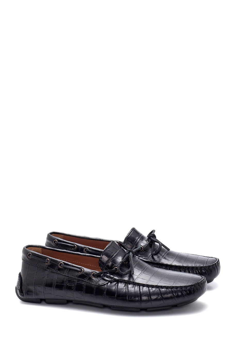 Erkek Deri Kroko Loafer