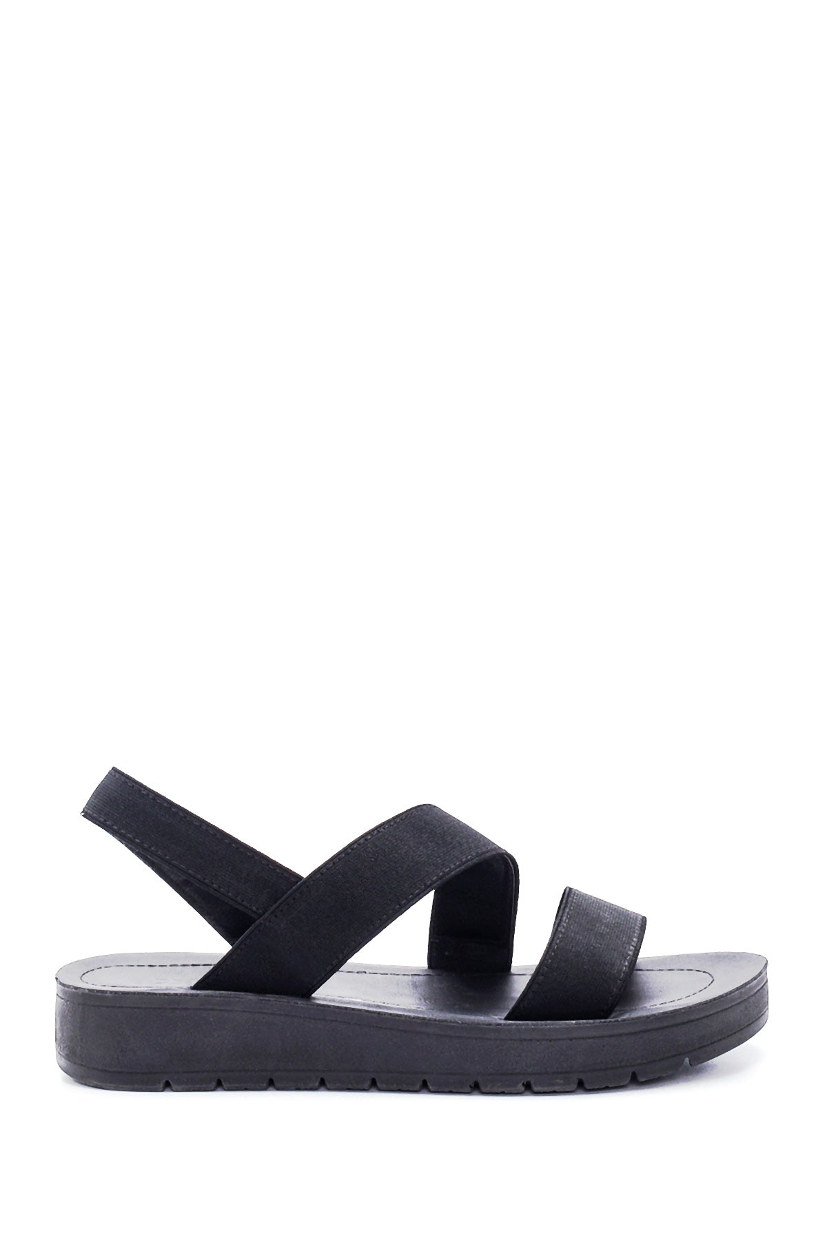 Kadın Siyah Casual Düz Sandalet 22SFE46306F | Derimod