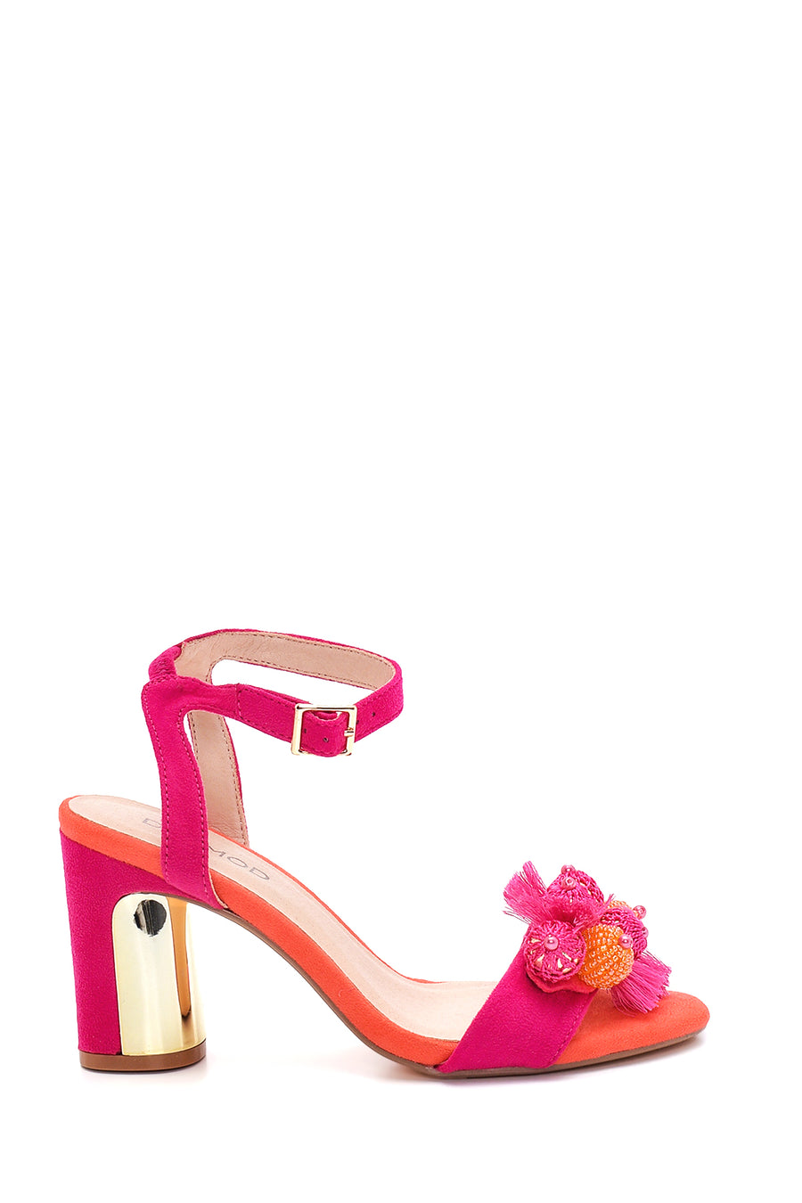 Women's Beaded Heeled Sandals 22SFT441514 | Derimod