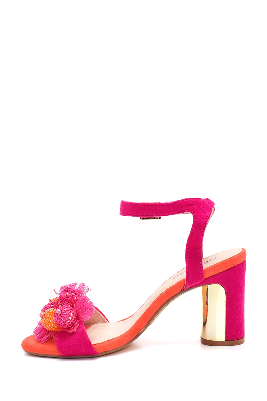 Women's Beaded Heeled Sandals
