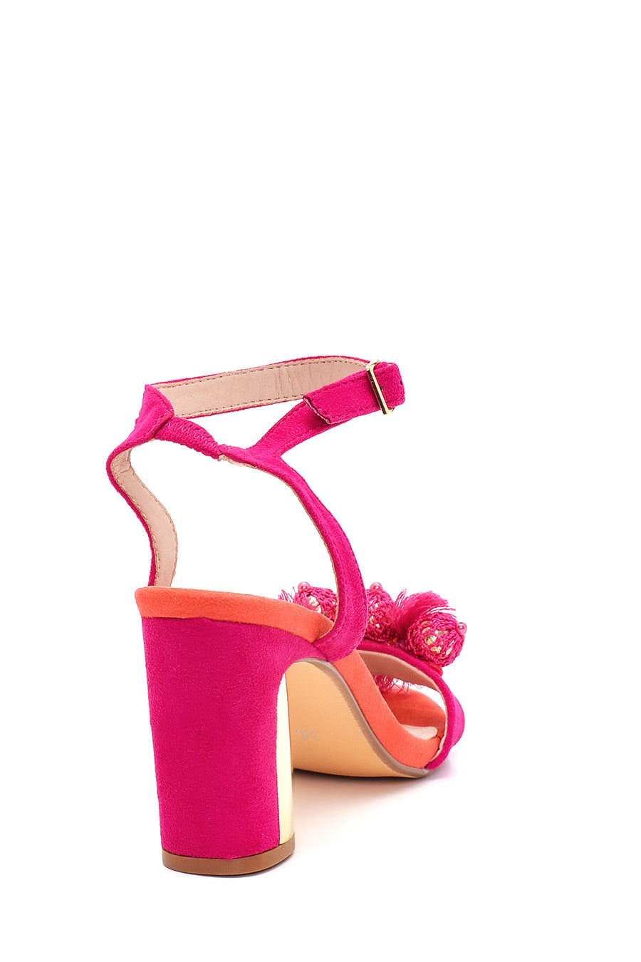 Women's Beaded Heeled Sandals
