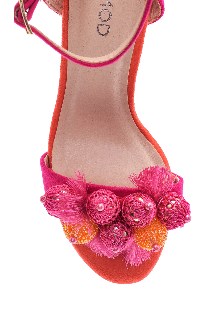 Women's Beaded Heeled Sandals