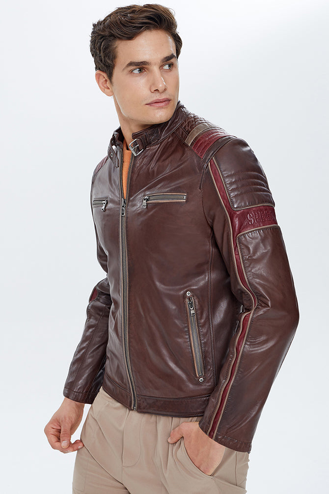 Kobe Erkek Kahverengi Armalı Slim-Fit Spor Mont 22SGD6437WF | Derimod