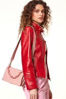 Alicia Kadın Kırmızı Deri Mont | Derimod