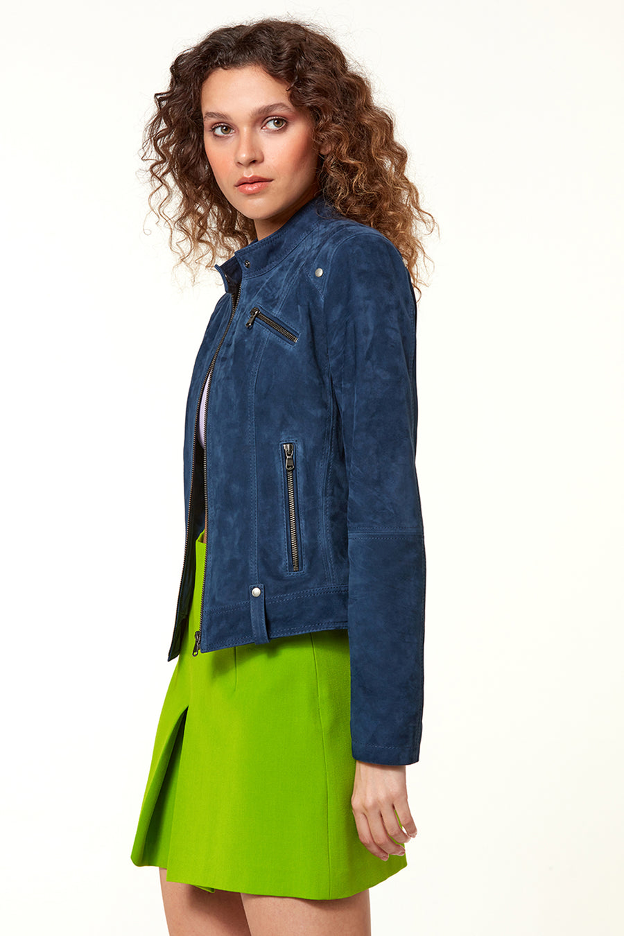Sonia Women's Suede Leather Jacket