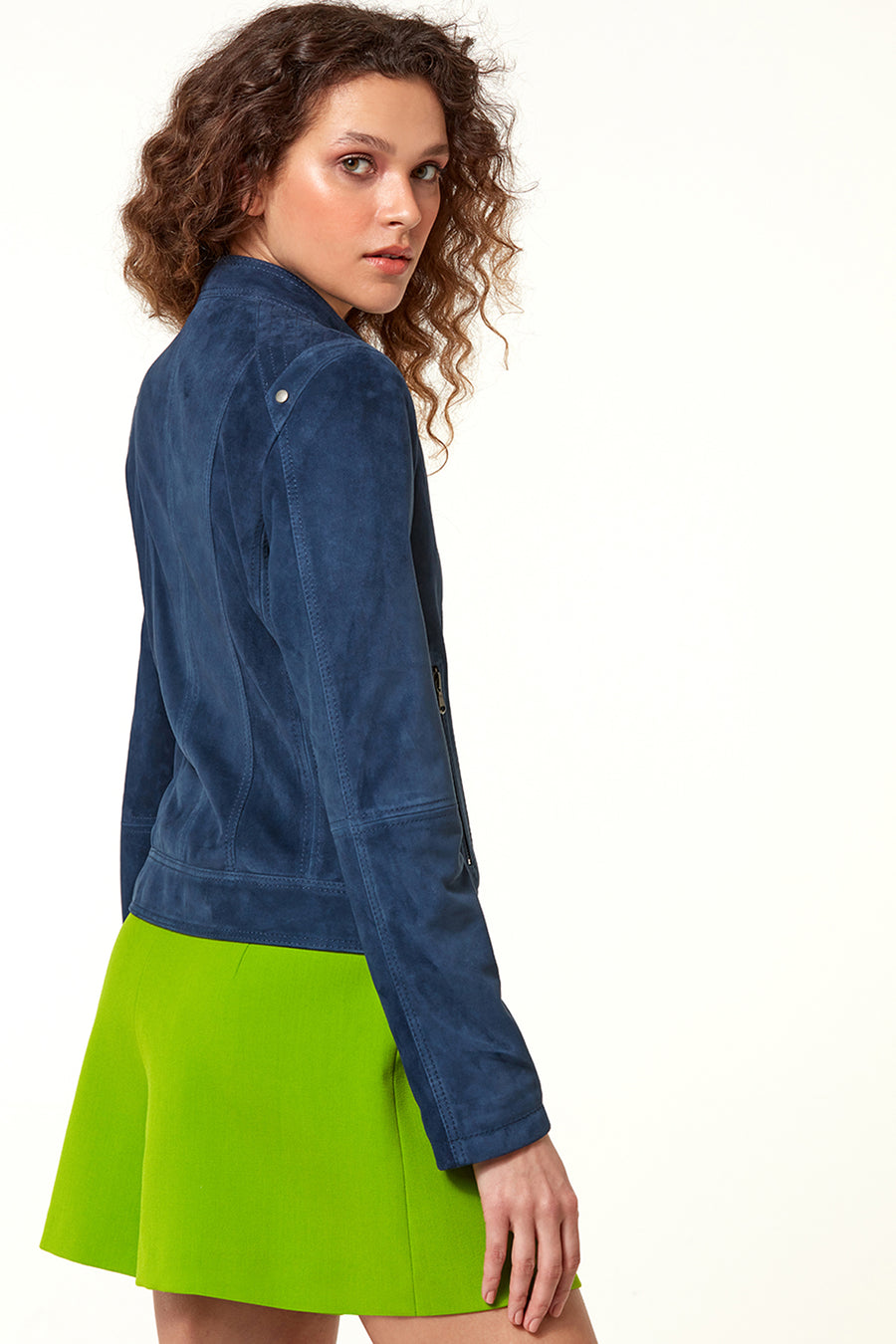 Sonia Women's Suede Leather Jacket