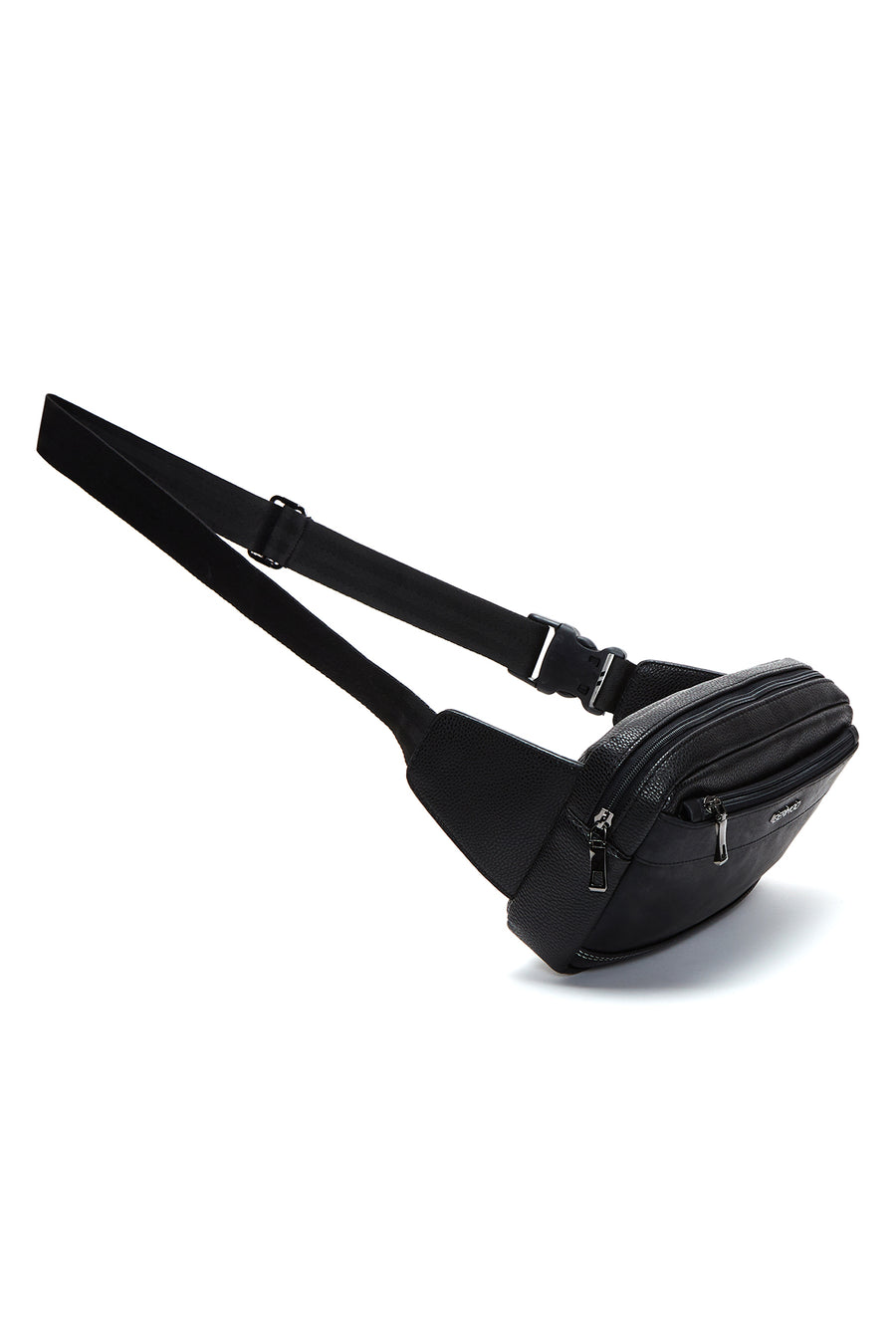 Men's Black Waist Bag