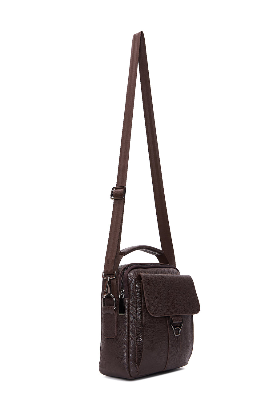 Men's Brown Messenger Bag