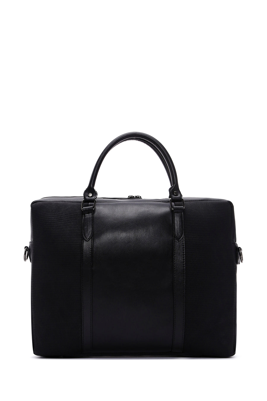 Men's Black Printed Briefcase