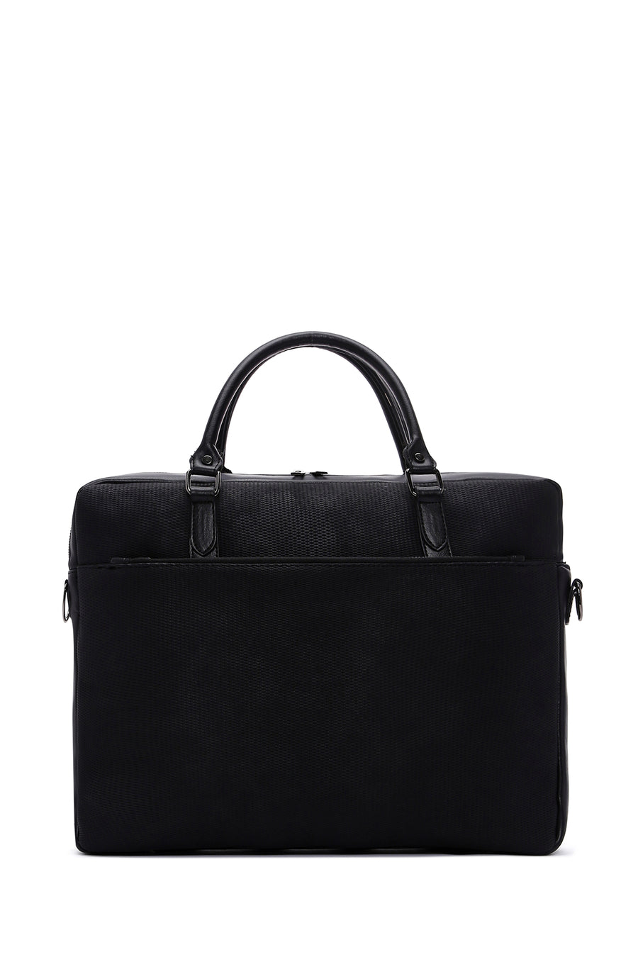 Men's Black Printed Briefcase