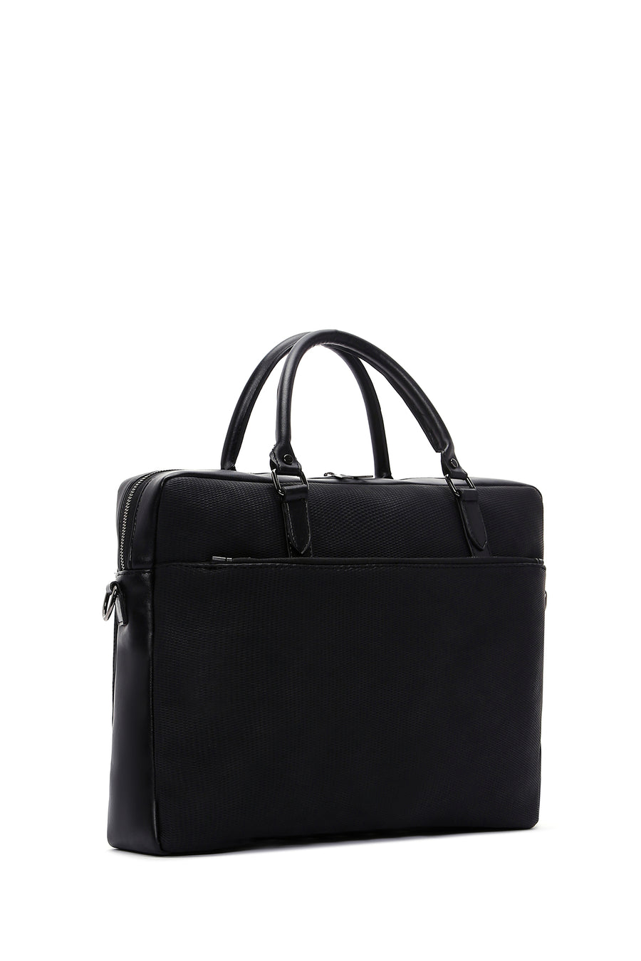 Men's Black Printed Briefcase