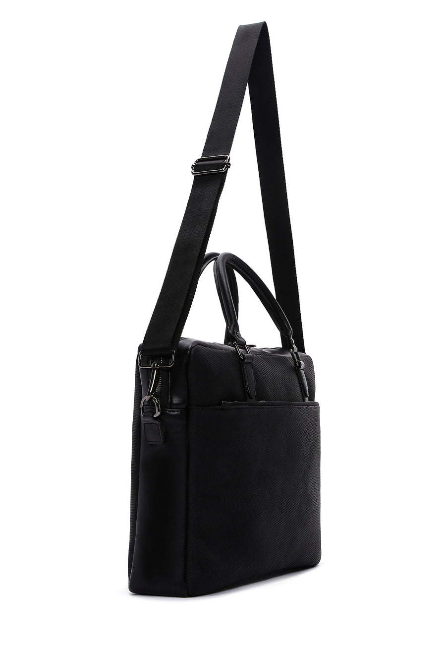 Men's Black Printed Briefcase