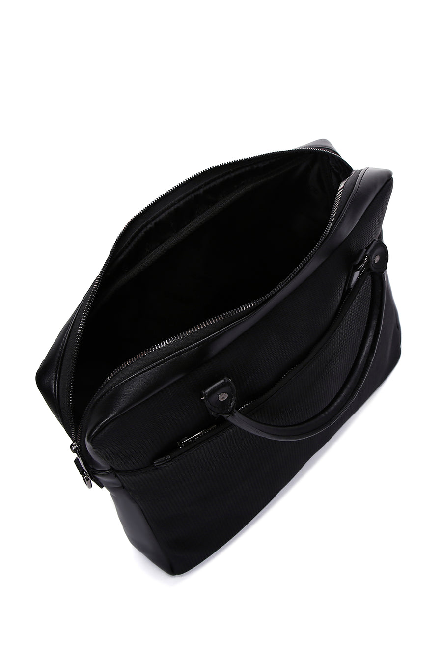 Men's Black Printed Briefcase