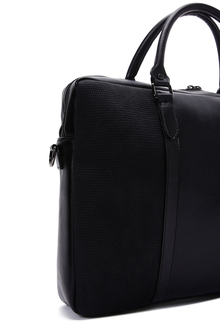 Men's Black Printed Briefcase